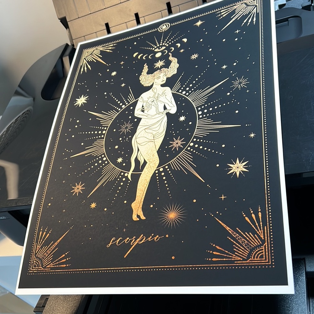 Scorpio Wall Art Celestial Zodiac Print Poster Unframed - Picture 9 of 15